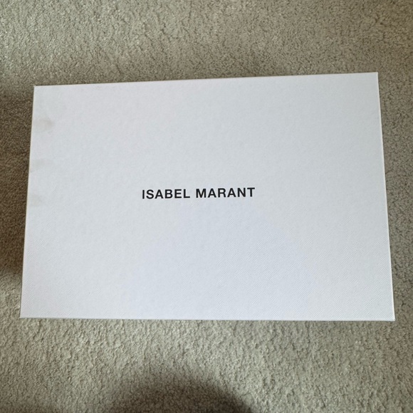 Isabel Marant Studded Classic White and Tan Beth Sneakers - Picture 3 of 8